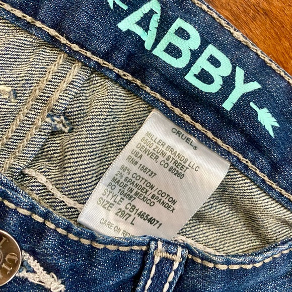 Women's Cruel Denim Abby ~ Sz. 29/7 L - Picture 4 of 9